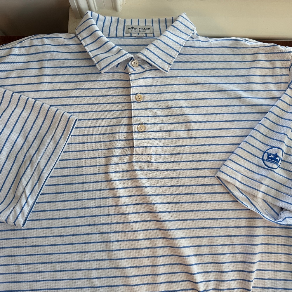 XL Peter MIllar - white and blue strip. Gorgeous shirt, like nw.